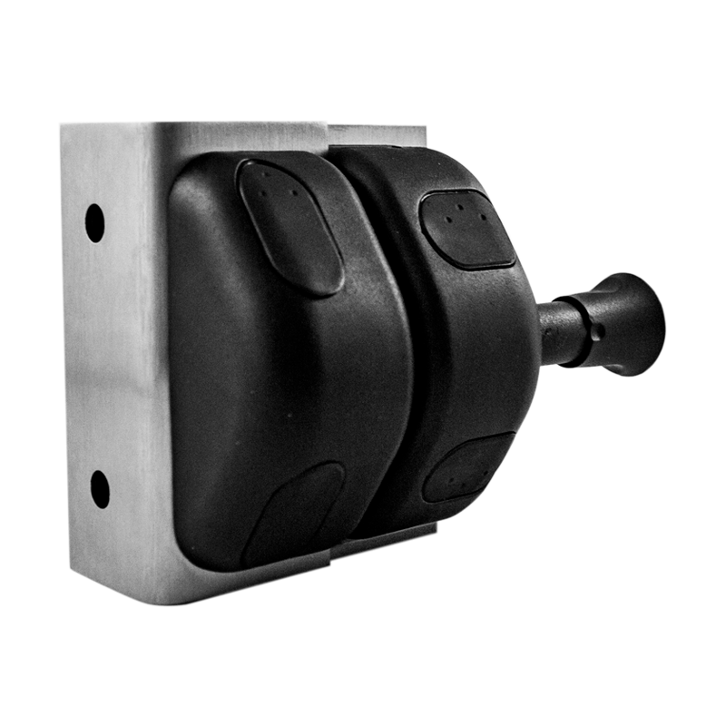 Friction Latch Glass-to-Wall (Square Edge) - Satin